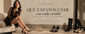 Qué zapatos usar con cada vestido según el clima y la ocasión por Giovanna Maroso.
