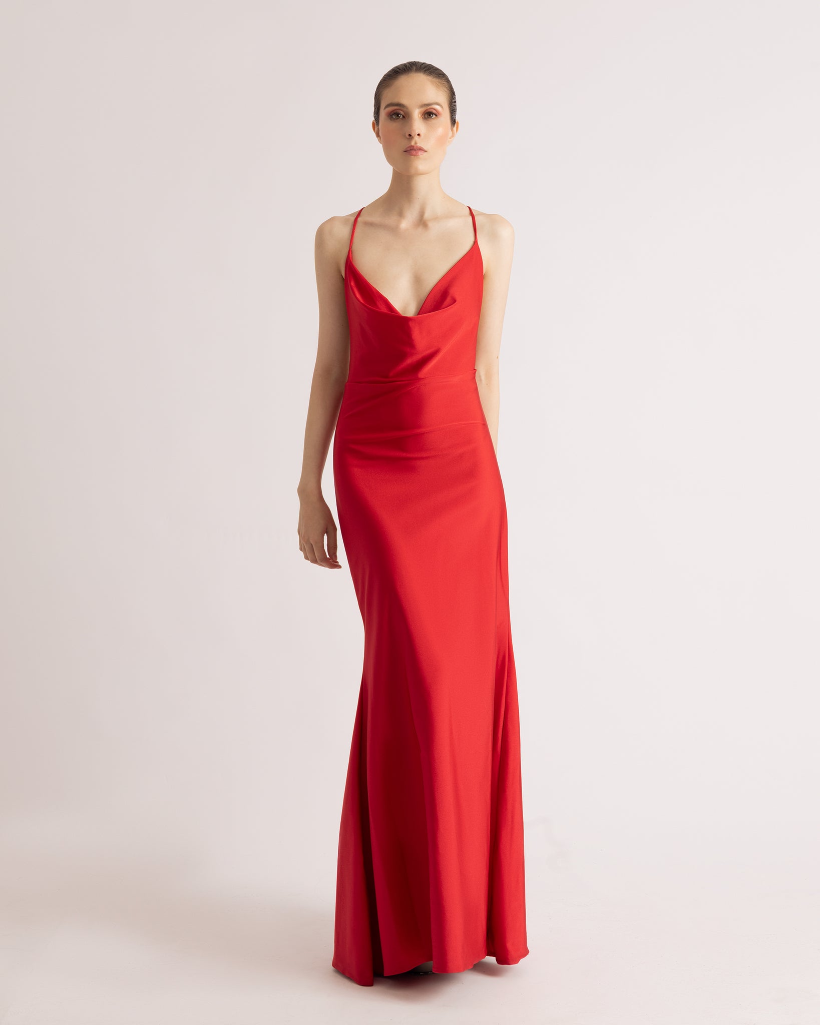 Vestido Magnolia Carmesí