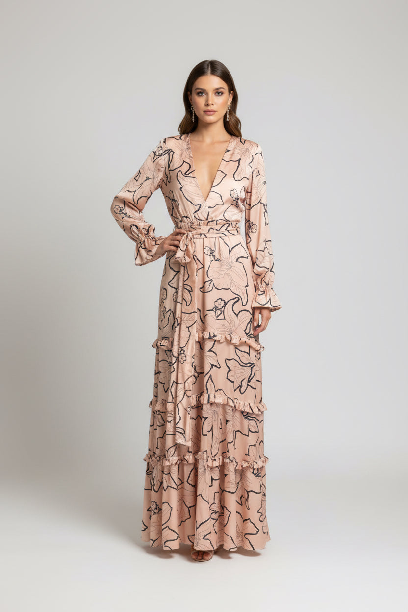 Vestido Largo Pia: silueta impactante y elegancia pura