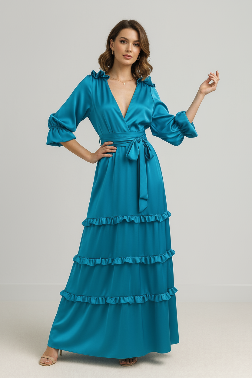 Vestido Largo Pia: silueta impactante y elegancia pura