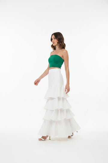Crop top strapless basic