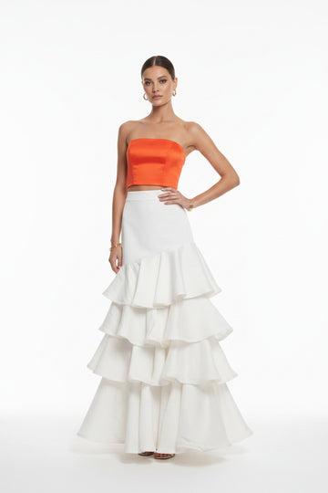 Crop top strapless basic
