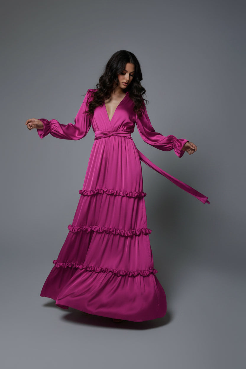 Vestido Largo Pia: silueta impactante y elegancia pura